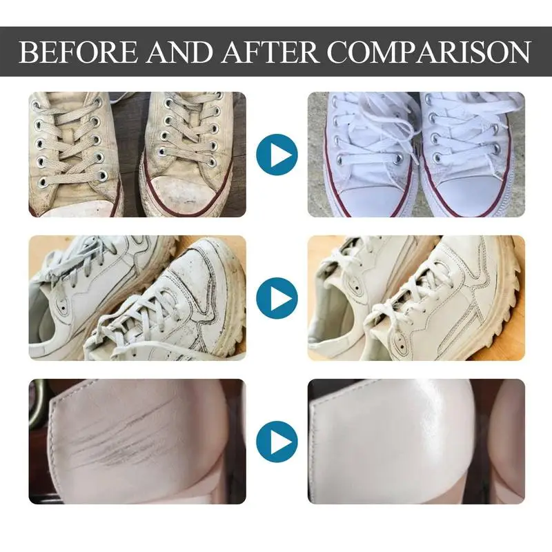 White Shoes Cleaning Gel Clean Whitening Polish Shoe Stain Foam Deoxidizer Sneaker Remove Yellow Edge Oxidizing Sneaker Remove 4