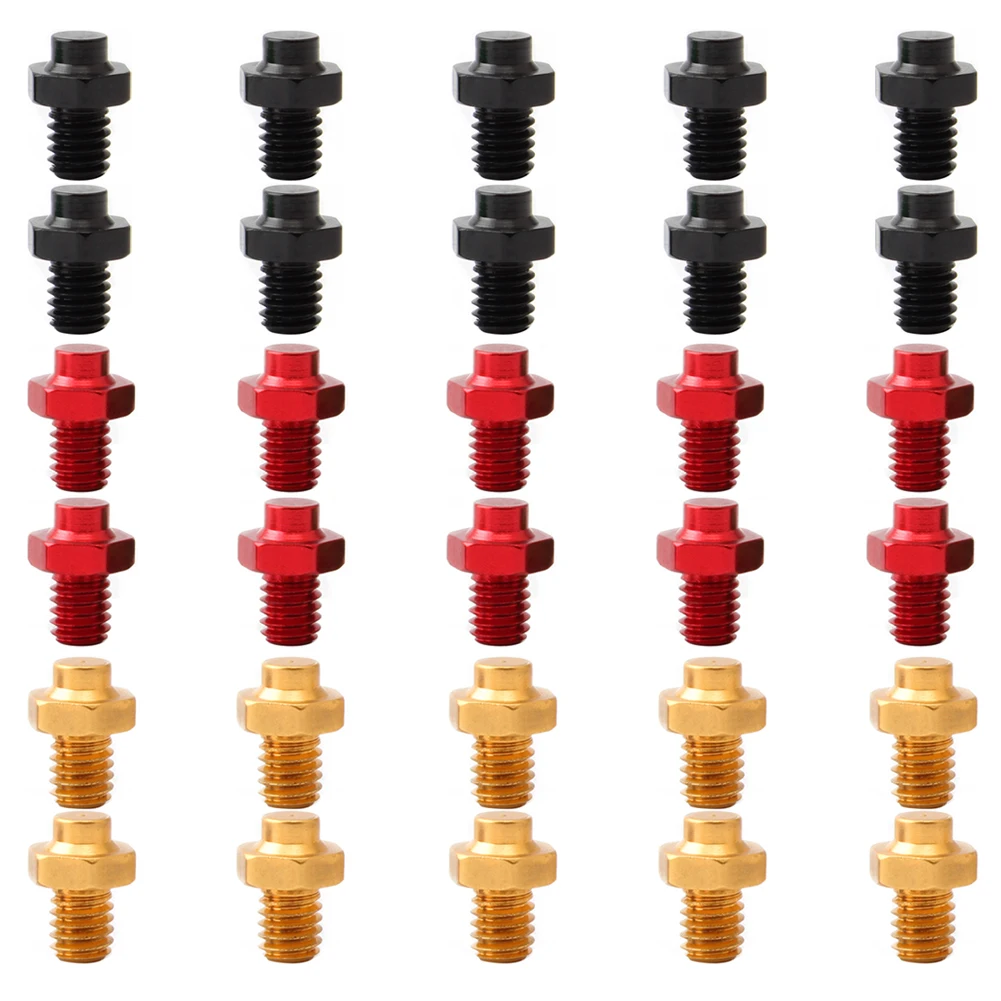 10pcs M4x9mm 자전거 페달 용 알루미늄 합금 고정 볼트 MTB 산악 도로 ..