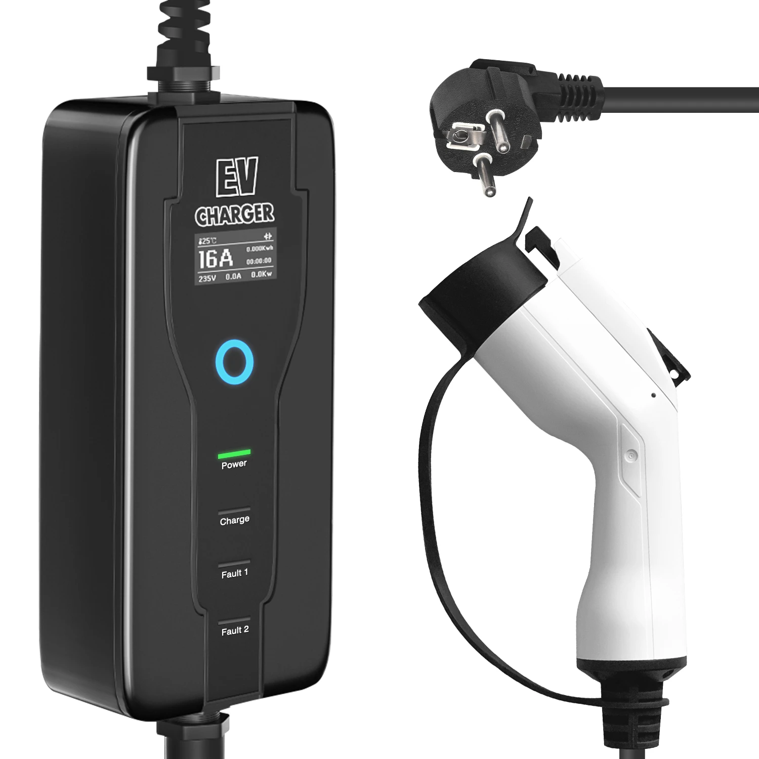 Car Portable Ev Charger Electric Vehicle Type 1 Plug 16a 5m J1772 Level