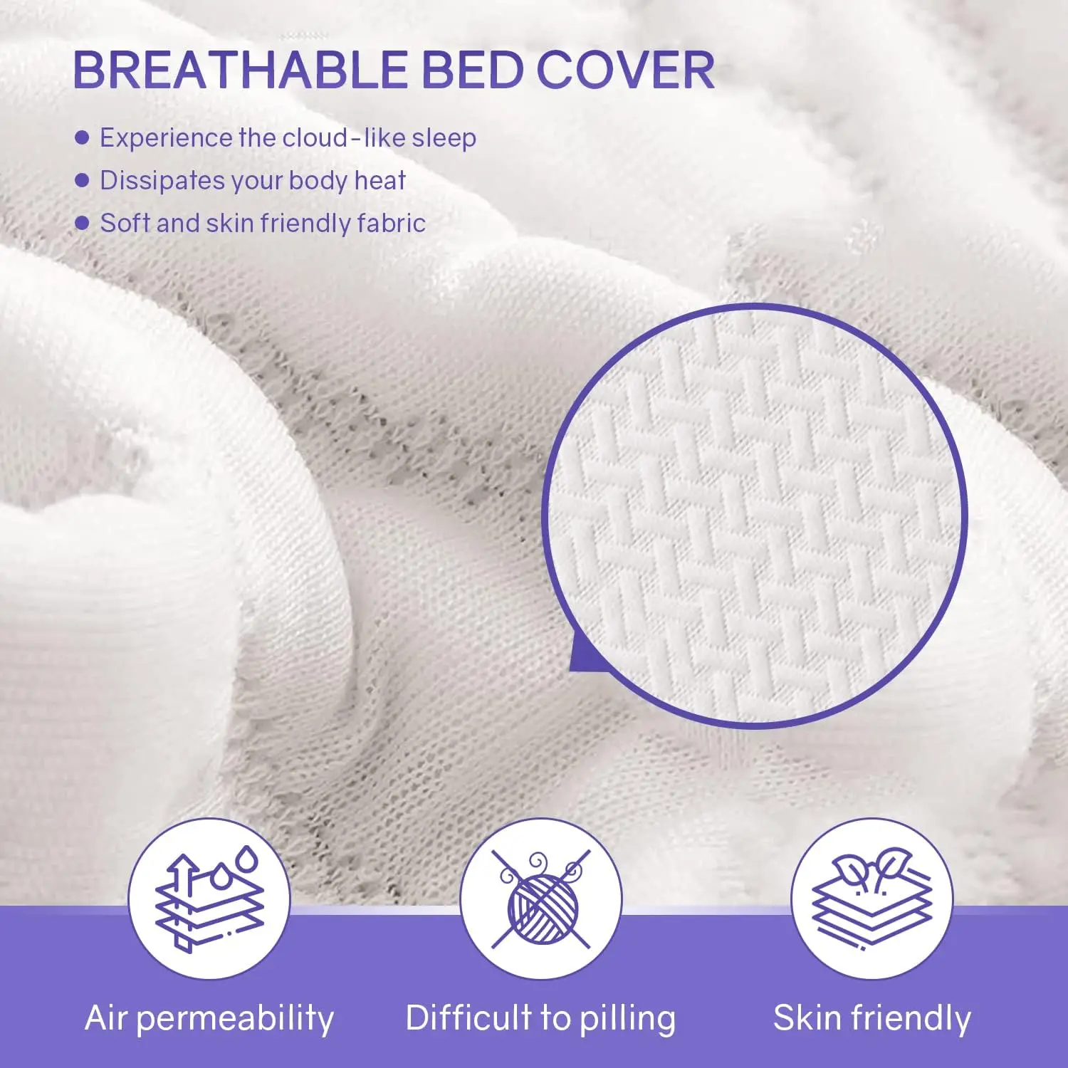 King Size Mattress Fiberglass Free 6 Inch Green Tea Cooling ,Medium-Firm,Pressure ,CertiPUR-US Certified,White 6
