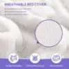 King Size Mattress Fiberglass Free 6 Inch Green Tea Cooling ,Medium-Firm,Pressure ,CertiPUR-US Certified,White 6