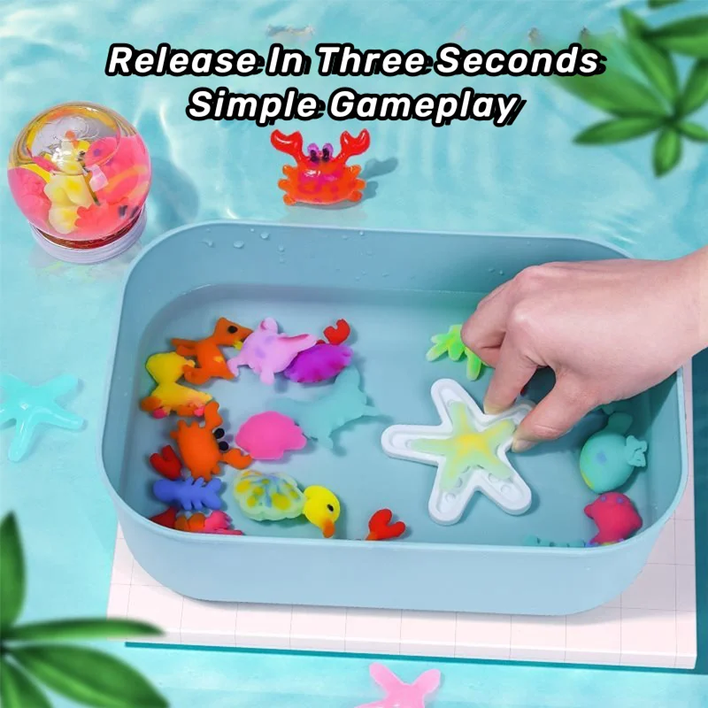 Magic Water Elf Handmade Water Toy Nightlight Magic Gels Animal Molds Birthday Gifts Crafts Art DIY Creative Kit for Kids 5