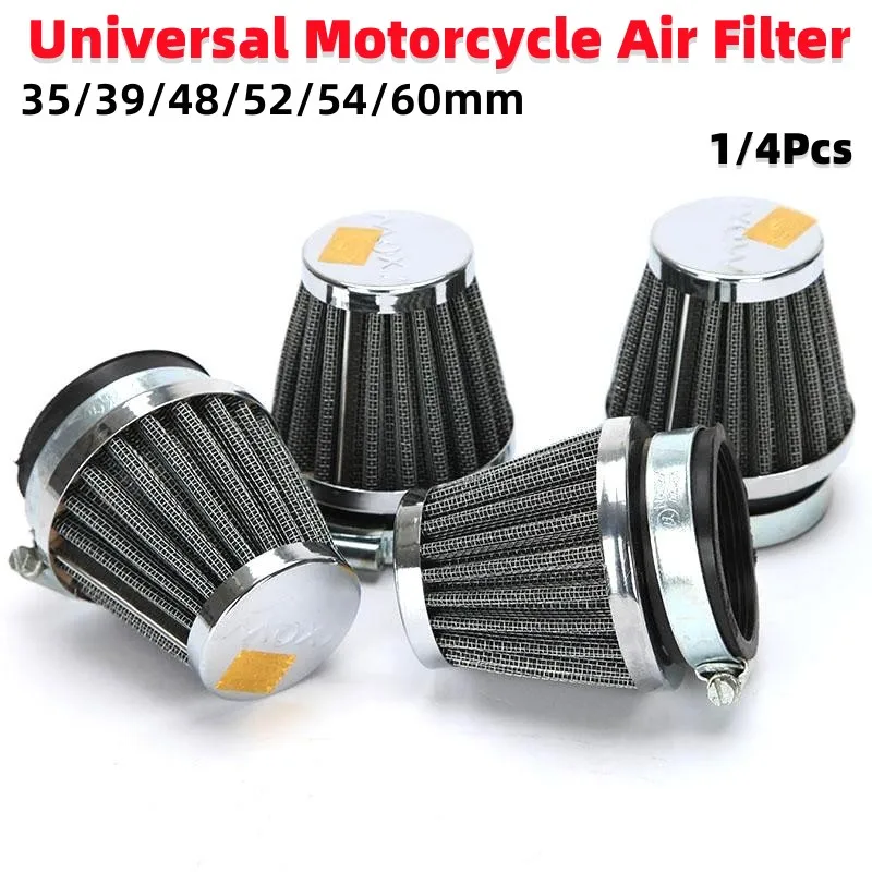 

1/4Pcs Universal Universal Motorcycle Air Filter Motorbike Intake Filter（35/39/48/52/54/60mm）