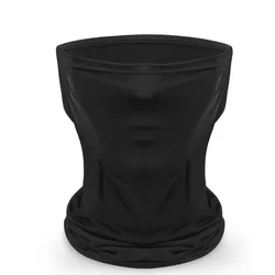 Breathable Ice Silk UV Protection Outdoor Sport Scarf & Mask (Black)