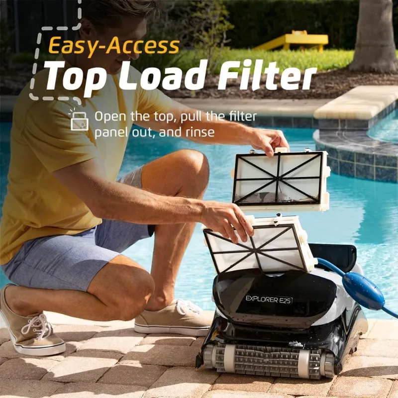 Dolphin (2025 Model) Explorer E25 Wi-Fi Robotic Pool Vacuum Cleaner 4