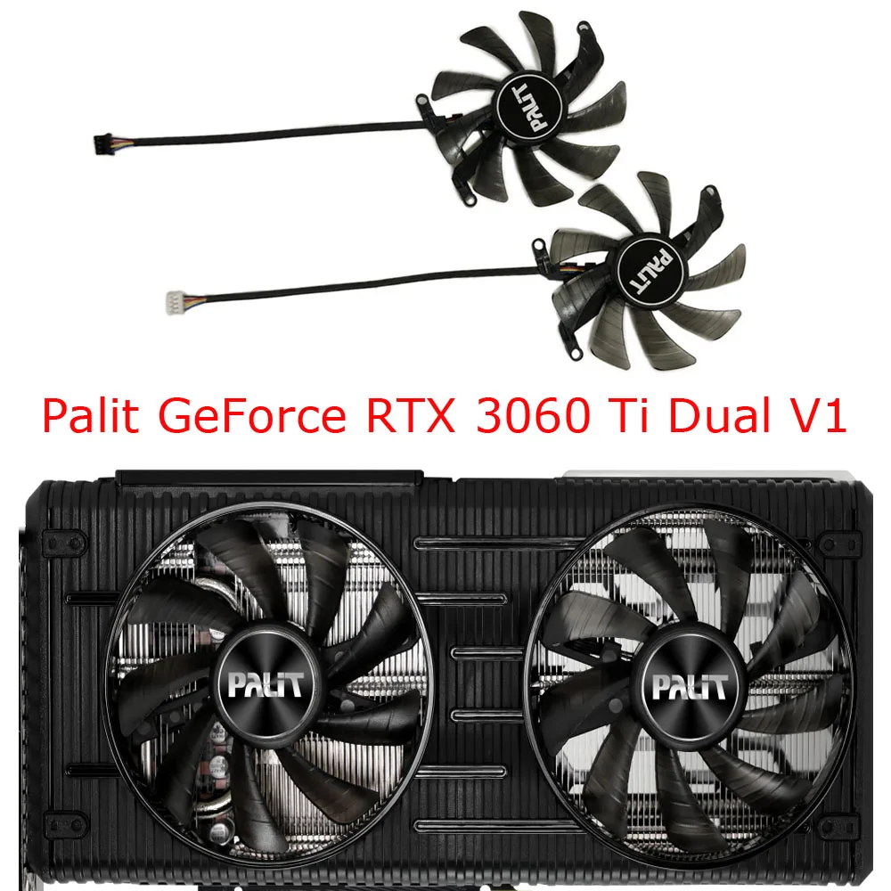 2 pçs set,ventilador placa de vídeo,Ventilador de