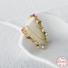 86022-4f6487.jpg Aide – boucles d'oreilles à Clip en argent Sterling 925 pour femmes, couleurs, crochet d'oreille, manchette d'oreille d'escalade en Zircon, bijoux fins à la mode, cadeau