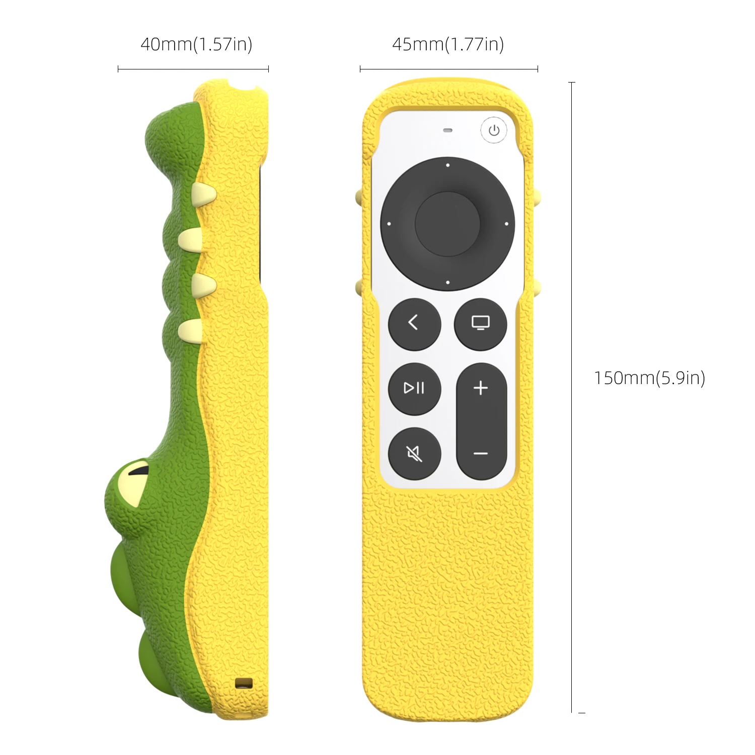 Cartoon Crocodile Silicone Case for Apple TV 4K Siri Remote 2nd 3nd Generation Anti-Lost Shockproof Protective Control Cover 6