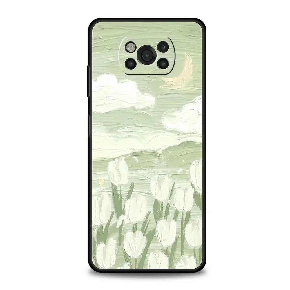 Love Flower Art Soft Phone Case - Elegant Floral Design Soft Cover