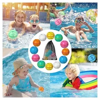 12 Pcs Outdoor Summer Toys Magnetic Reusable Water Ball With Mesh Bag Self Sealing Water Splash Ball for Kids Outdoor Activities 2