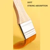 Kit 7 Pieces Flat Paint Brush Set Soft Nylon Hair 3