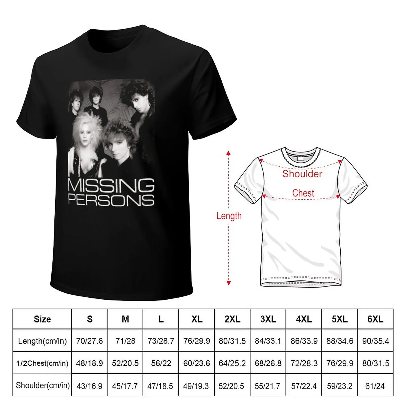 Missing Persons T-Shirt Blouse blanks for a boy t shirt for men