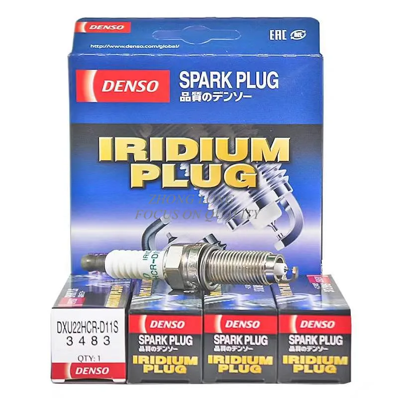 

4 pcs ORIGINAL dual iridium spark plug DENSO DXU22HCR-D11S 3483 is suitable for Honda CRV Odyssey Lingpai Accord Civic Platinum