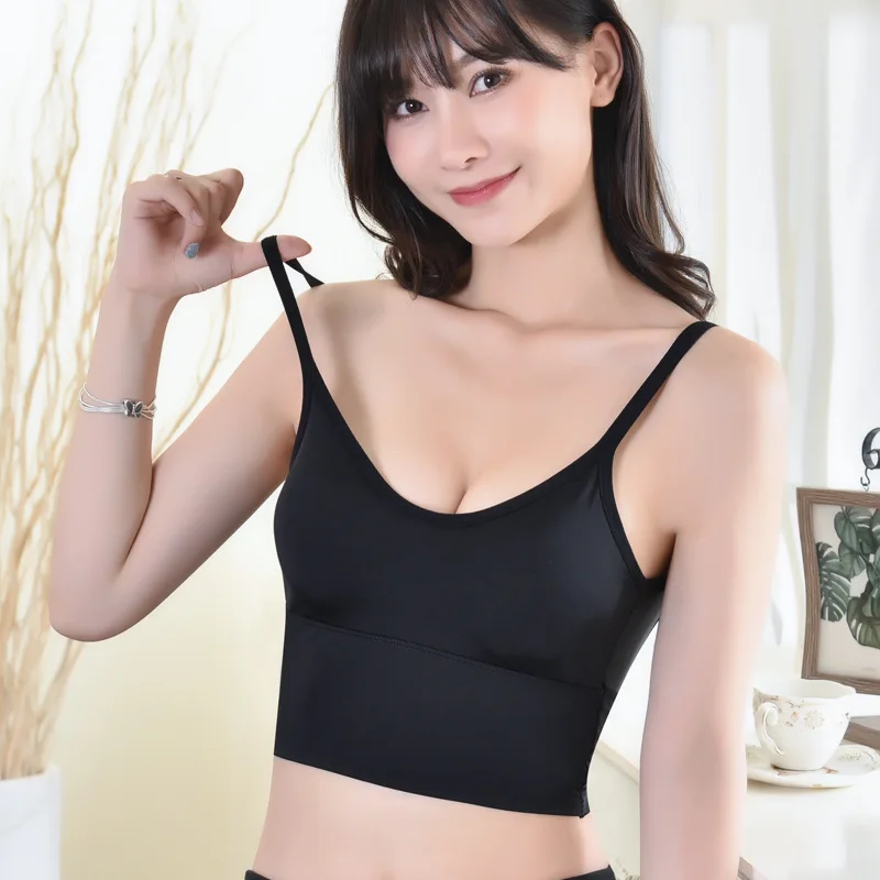 

Summer Crop Tops Women Tank Top Sexy Lingerie Female Silky Seamless Underwear Sleeveless Camis Camisoles Topsplus Size Underwear