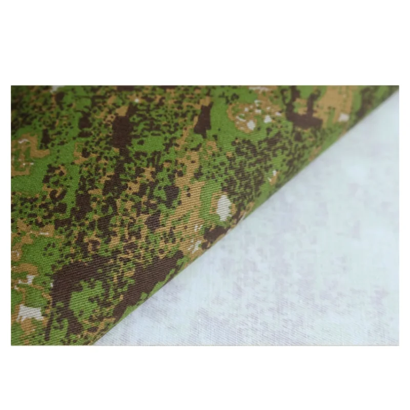 Tessuto Mimetico Geometrico Svedese in Twill di Poliestere e Cotone, Tessuto Camouflage Italiano Greenzone - immagine 4