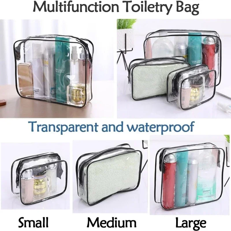 Makeup Organizer Toiletry Bag 3pcs/set Waterproof Travel Cosmetic Bathroom Organizer