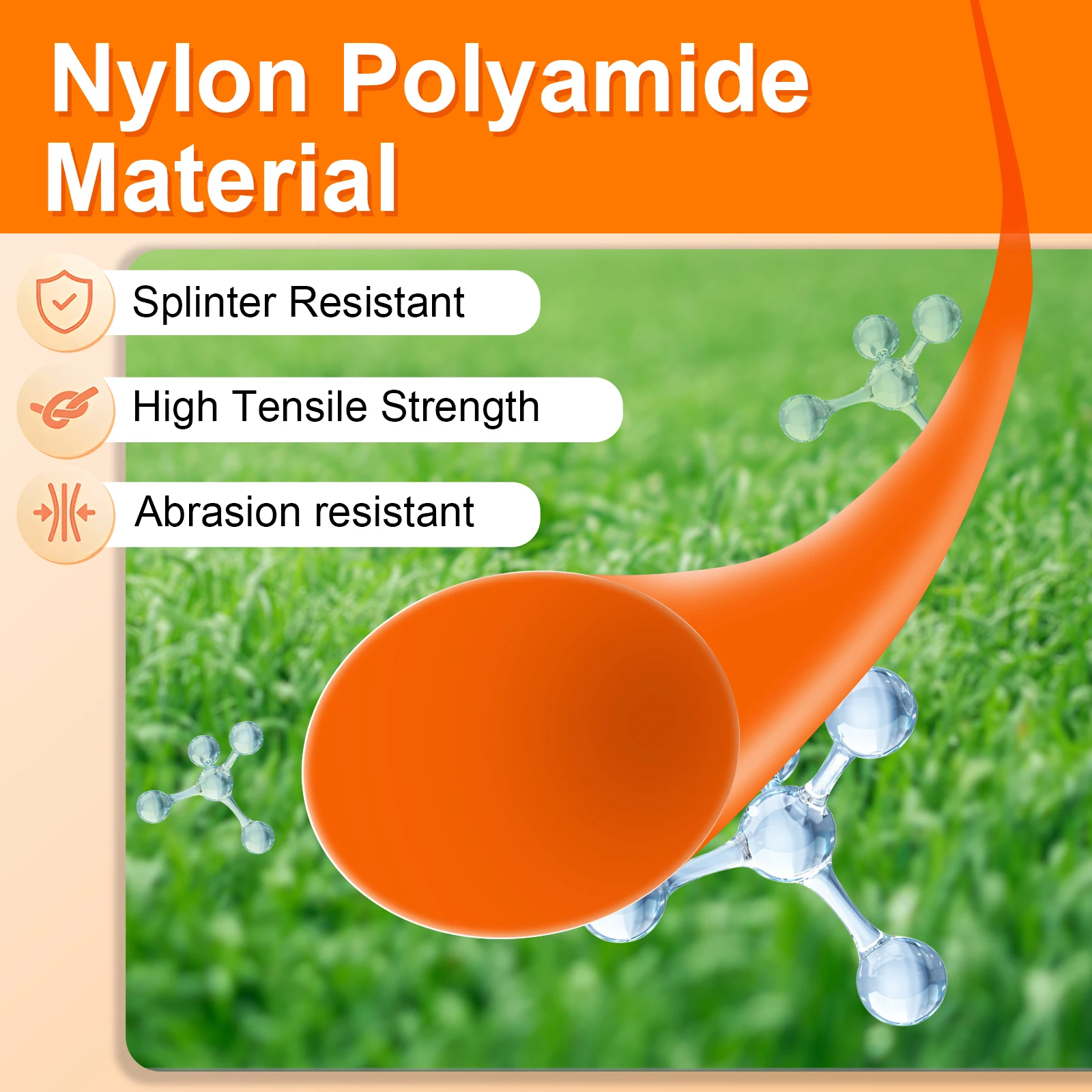 1.6mm～3mm*15M Round Nylon Trimmer Line Brush Grass Cutting Weed Rope Strimmer Tool Accessories Lawn Mower Wire
