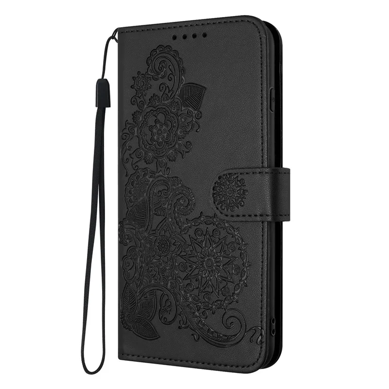 Sunflower Leather Flip Phone Case - Stylish & Fashionable Cover