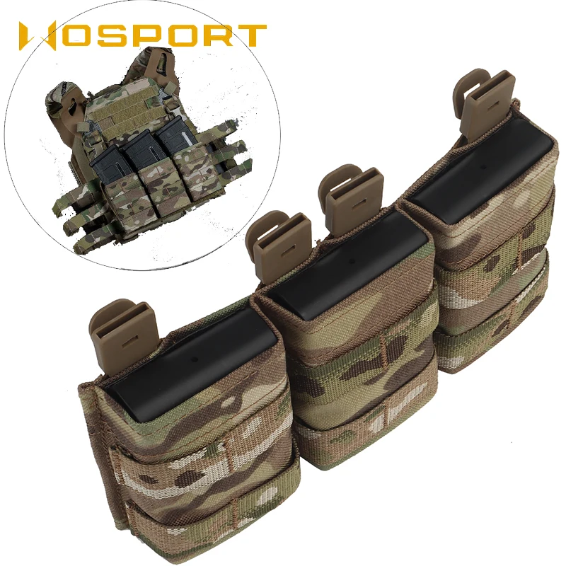 Fast Tactical Magazine Pouch Con Sistema Di Fissaggio Molle 556 Triple Magazine Pouch Gilet Da Caccia Militare Per Airsoft M4 Ar15 Mag