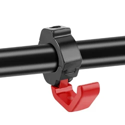Heavy Duty Waterproof Motorcycle and Scooter Handlebar Hook (Black Red)