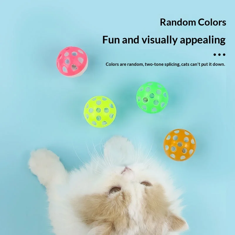 Plastic Hollow Bell Ball Pet Toy - Image 4