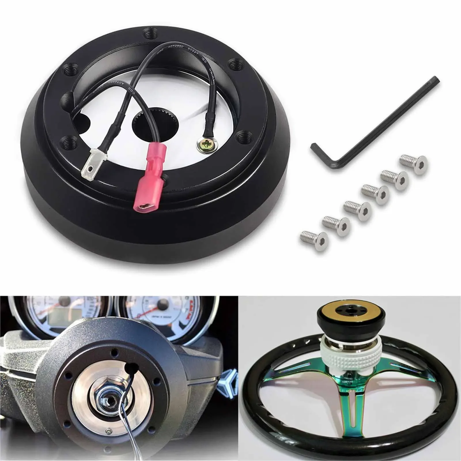 

Короткий адаптер на рулевое колесо, адаптер для Mazda 626 Miata Protege RX 7 8 MX 3 6 Hyundai Accent Kia Forte Rio Optima