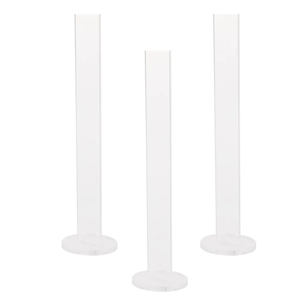 

3 Pcs Accessories Tape Roll Acrylic Holder Rack Shelf Display Shelves Clear Packaging Adhesive Stand