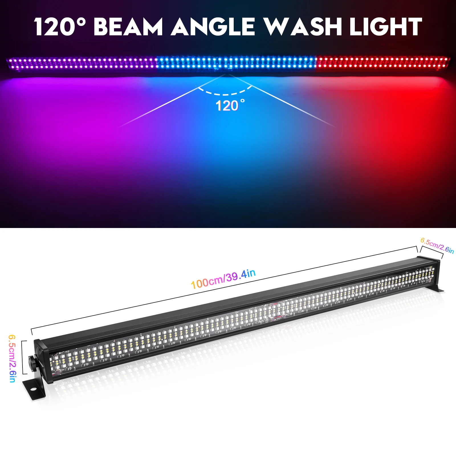 RGB LED Wall Washer Lights 4PCS Bar Stage Effect Lighting Projector for Nightclub Wedding Party Liveshow Club KTV Show