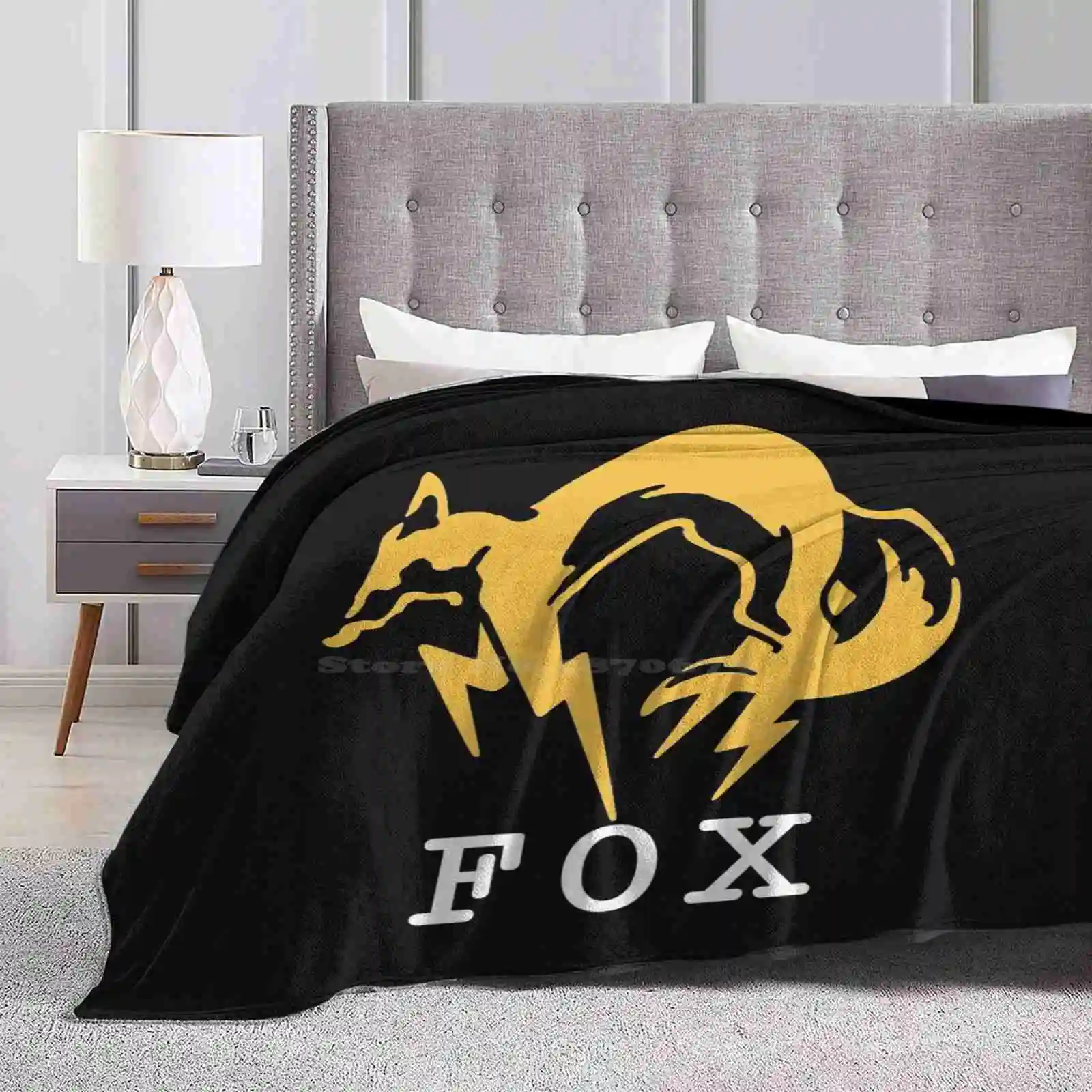 Metal Gear Solid Fox Text Soft Warm Light Thin Coperta Mgs3 Mgsv Mgs5 Fox