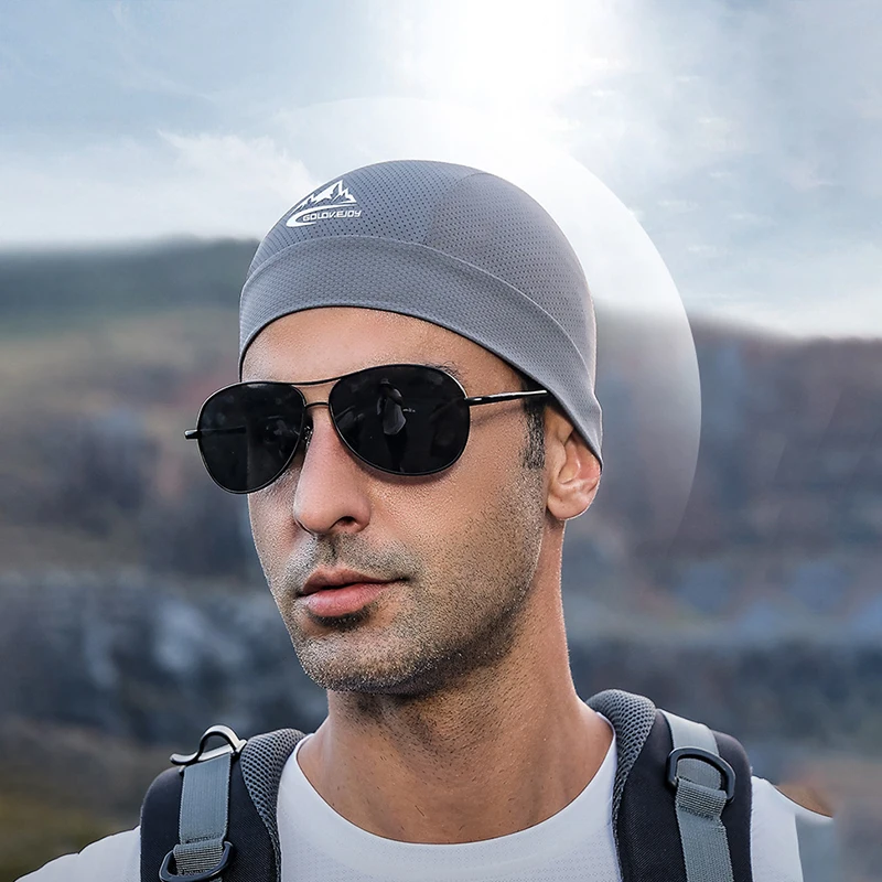 Cooling Skull Cap Breathable Summer Cycling Caps Ice Fabric Anti-UV Bicycle Head Scarf Helmet Liner Sports Fishing Running Hat 2