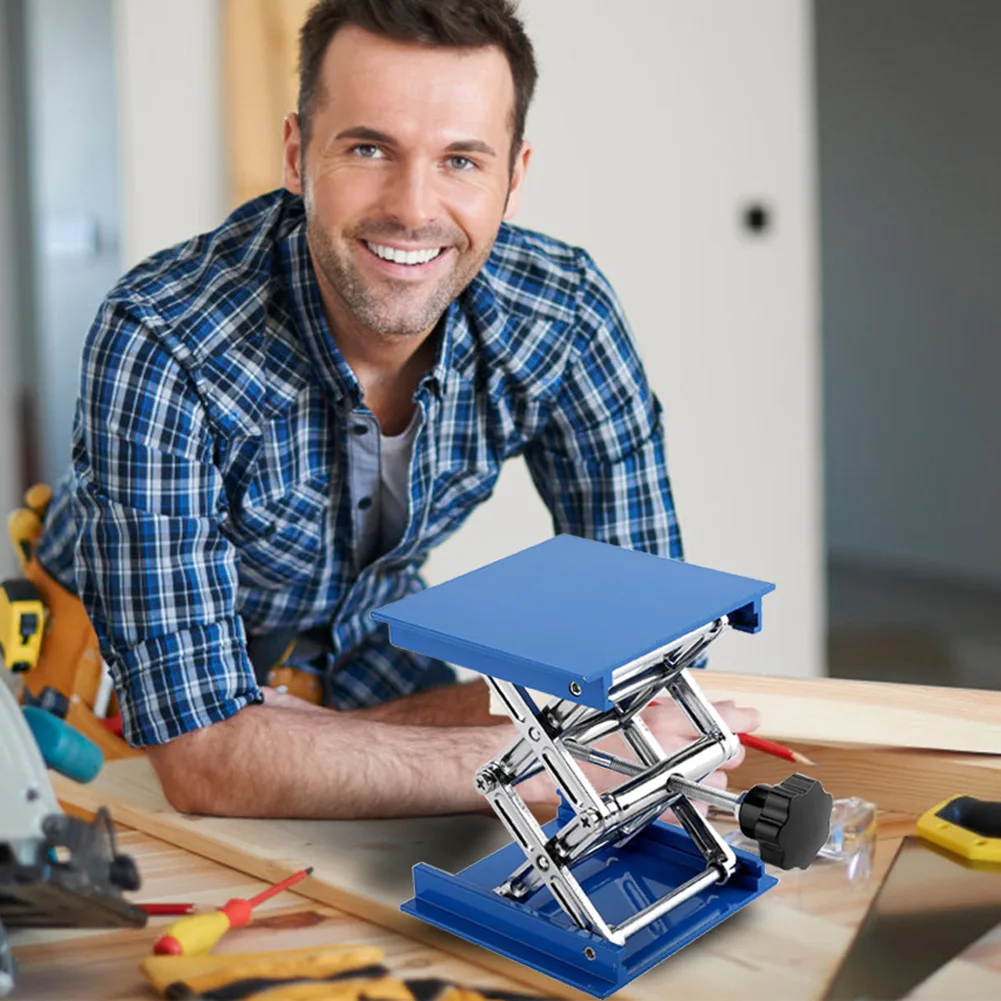 Manual Woodworking Machinery Router Lifter Adjustable Engraving Laboratory Lift Platform Experiment Table Stands for Carving