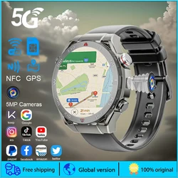SIM Card 5G Video Call Smart Watch 2G+16G GPS Positioning Heart Rate Monitoring HD Camera 4G Face Unlocking Sports Fitness Watch