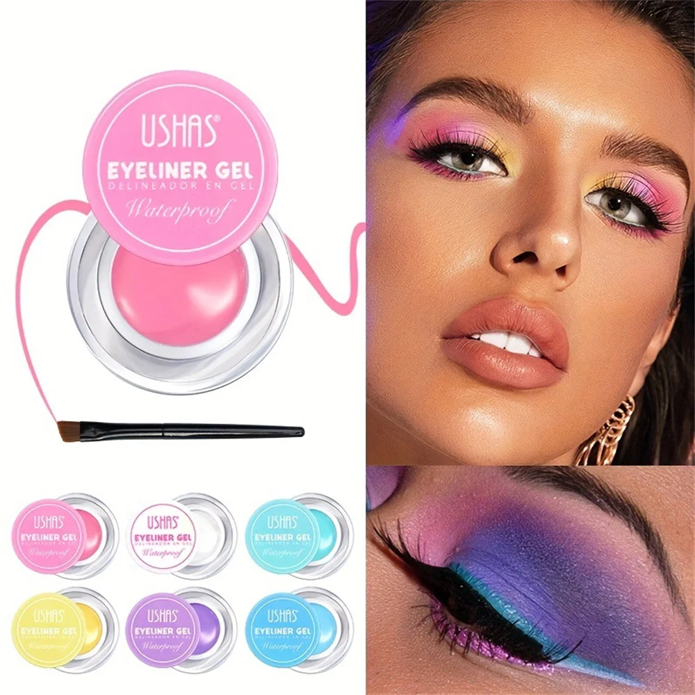 Matte Liquid Eyeliner Gel Durable Dyed Eye Shadow Color Painted Cream Natural Lasting High Color Rendering Waterproof Not Smudge