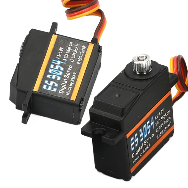 2/4PCS EMAX ES3054 Digital Servo 17g 3.5kg 0.13sec 23T Metal Gear 4.8-6V For RC Airplane Fixed Wing Original 6