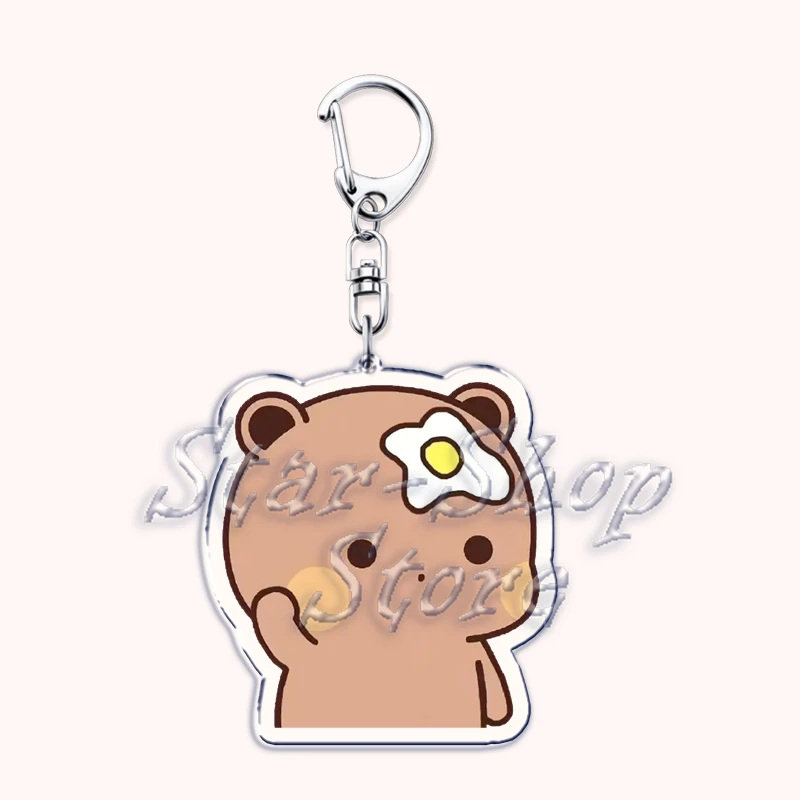 Schöne Bubu Dudu Rose Liebe Schlüsselanhänger Paar Bär Panda Schlüsselanhänger für Zubehör Tasche Anhänger Schlüsselanhänger Schmuck Fans Liebhaber Geschenke – Detail 29
