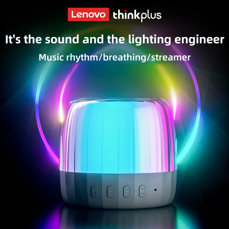 Bluetooth Speaker Original Lenovo K3PLUS 5.2 Wireless Portable RGB Mini Outdoor K3 Plus Wireless Column TF Card Playback