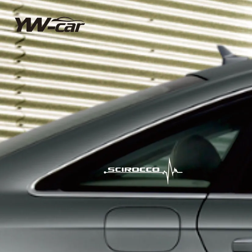 

2pcs Car Windows Sticker For VW Volkswagen SCIROCCO Auto Accessories #26