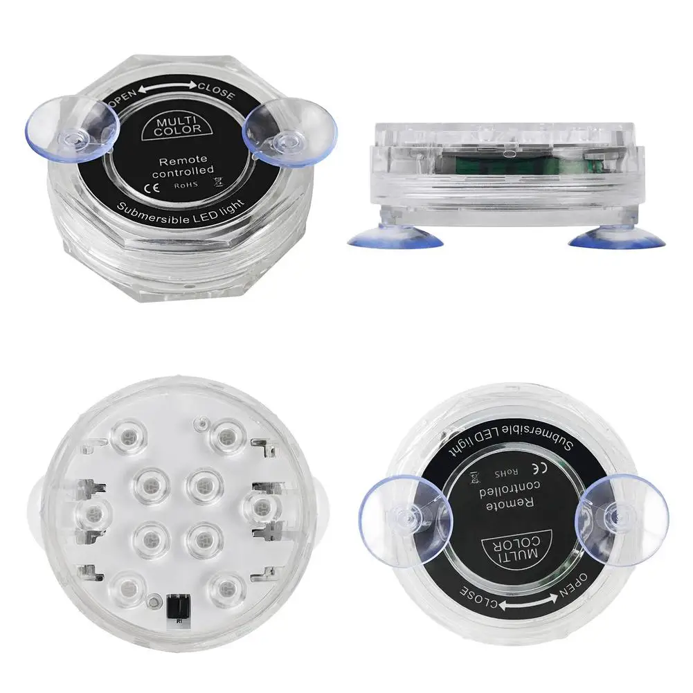 Description Picture 6 of itemDC 3.7V RGB Submersible LED Light Night Lamp For Fish Tank Pond Swimming Pool Lighting Fixture With Remote Control Q7L2