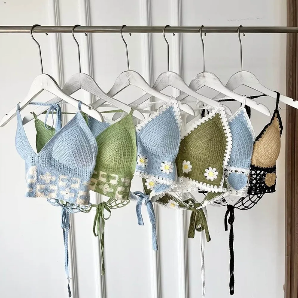 Acrylic Women Summer Sling Tank Top Beach Vacation