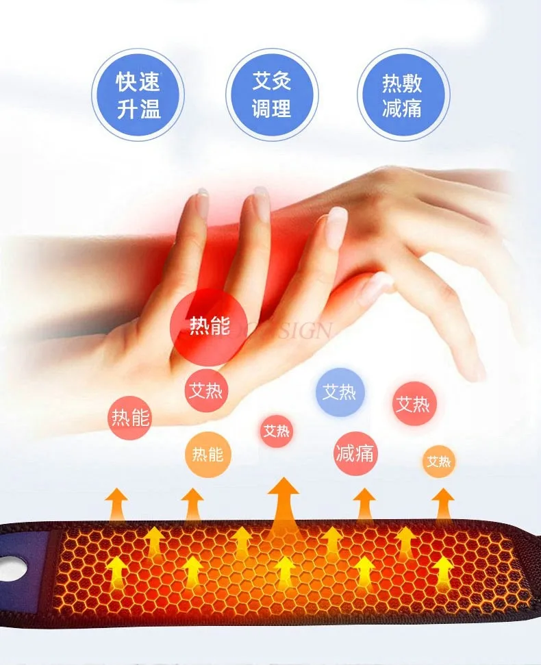 Electric heating wrist sprain hot compress moxibustion wrist tendon sheath warm inflammation male and female mother pain