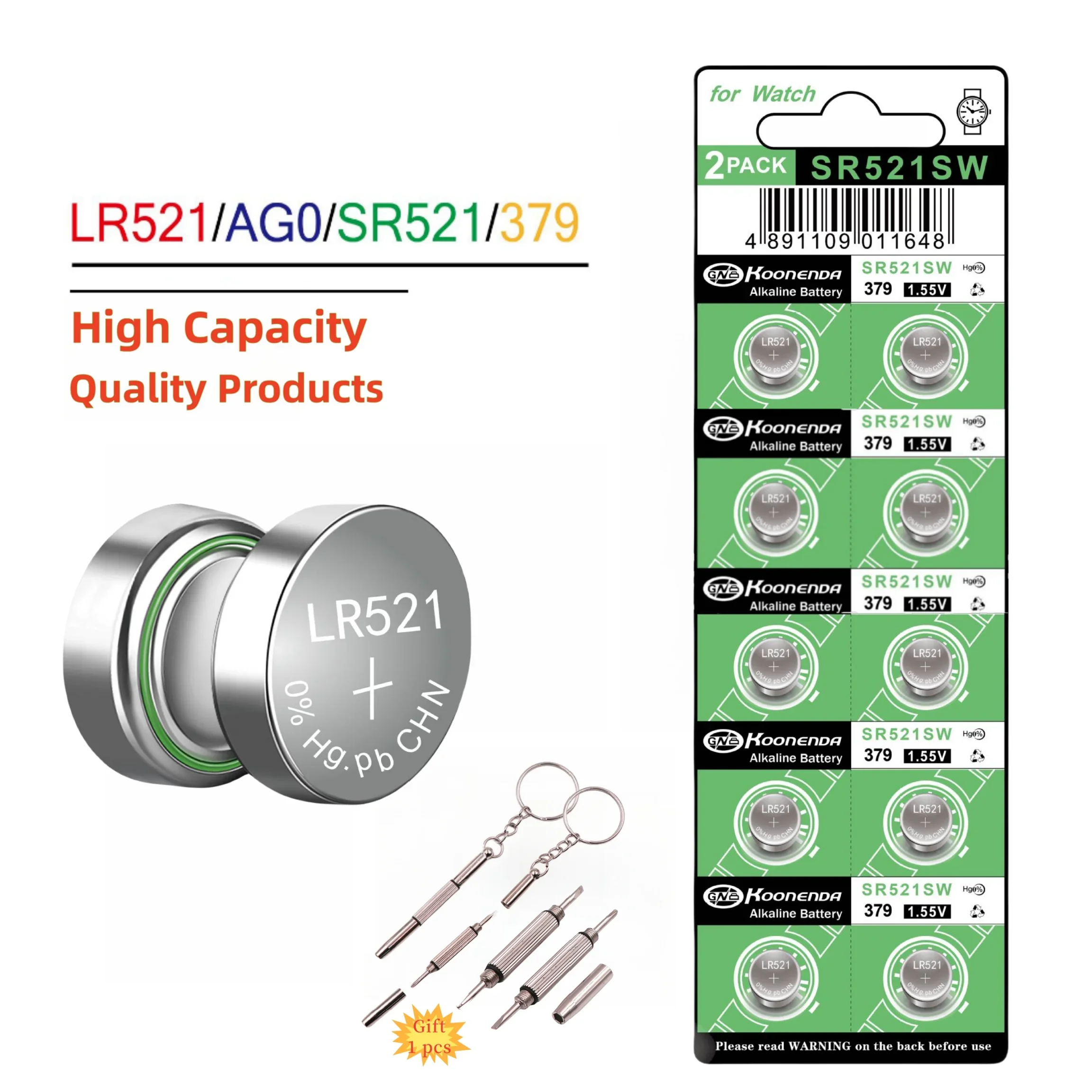 High-Capacity-10-100PCS-AG0-LR521-LR63-SR521-SR521S-SR521SW-SR63-379 ...