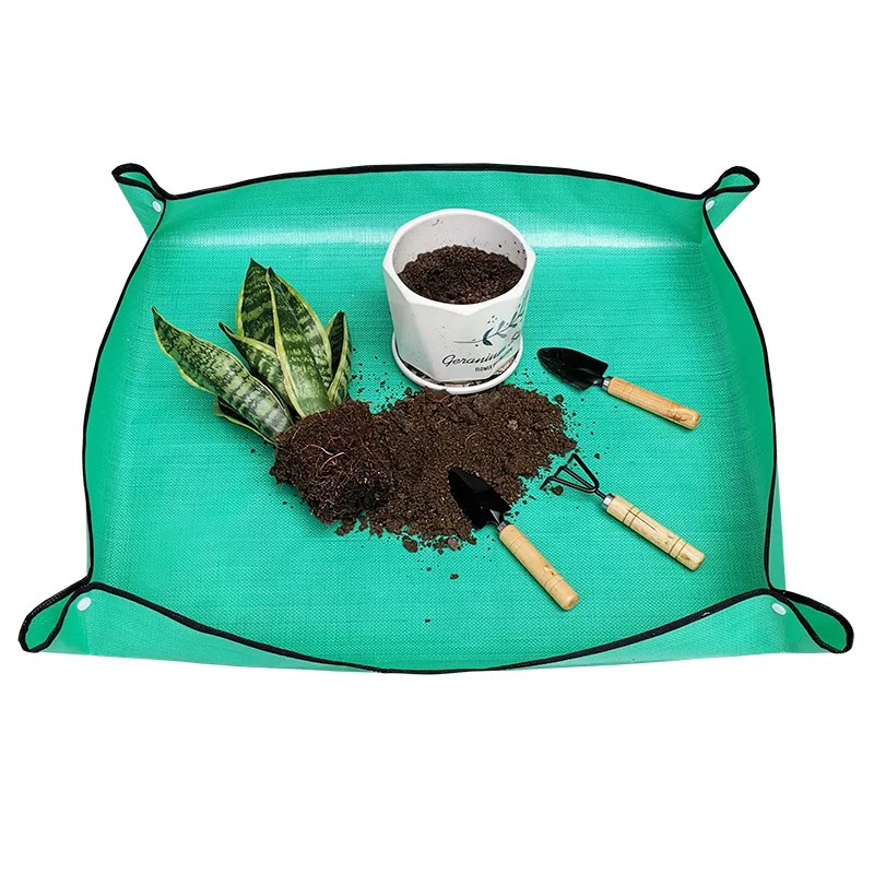 Flower Pots Transplanting Mats Gardening Planting Mat PE Plant Repotting Mat Foldable Waterproof Gardening Potting Pad