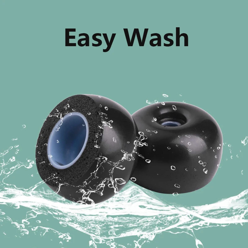 For Sony WF-1000XM4 WF-1000XM3 Memory Foam Earbud Tips Noise Reducing Eartips Replacement Buds Tip Earplugs Ear Pads Grip Caps