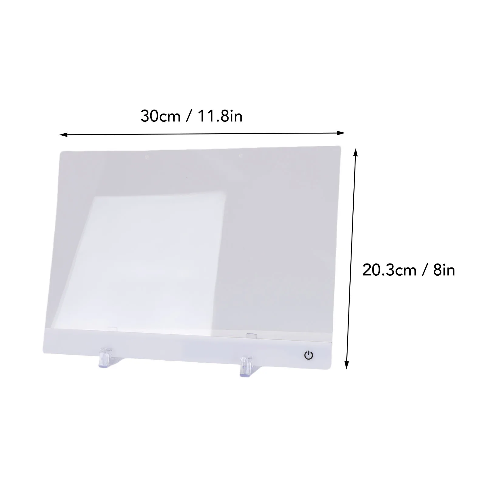 11.8x8in LED Note Board 7 RGB Lights 4 Lighting Modes Light Up Acrylic Dry Erase Board with 7 Marker Pens Stand Wiping Tool