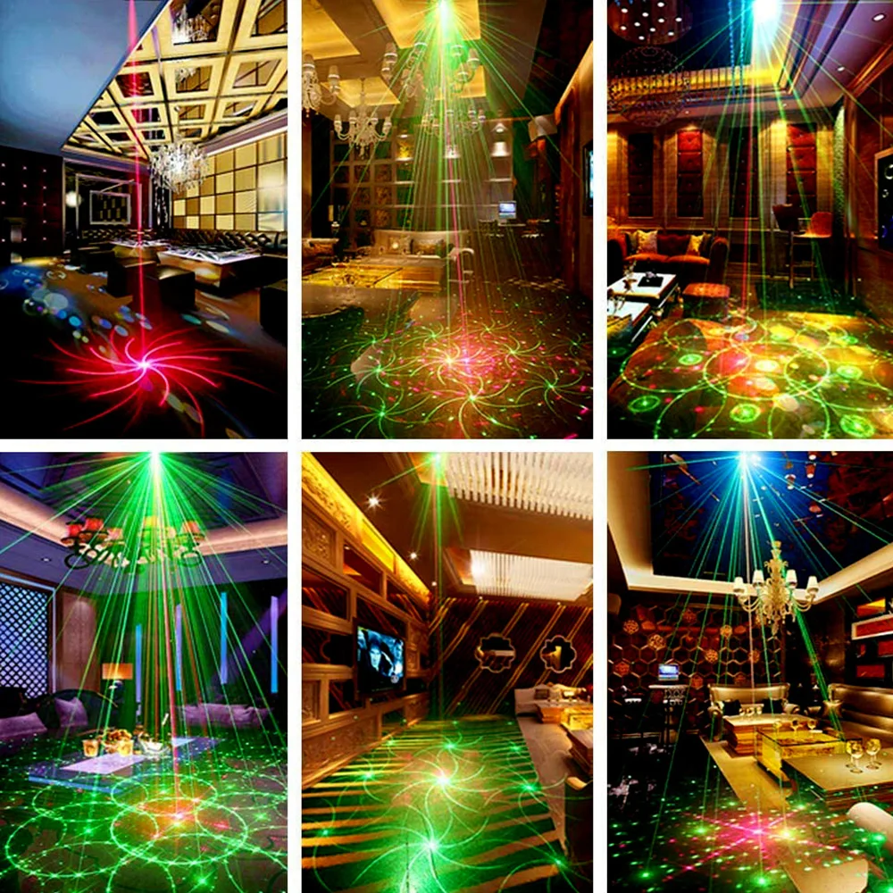 جهاز عرض ضوئي ليزر ديسكو صغير ، الأشعة فوق البنفسجية ، RGB LED ، DJ Strobe ، تأثير المسرح ، USB قابل لإعادة الشحن ، حفلة العيد ، إضاءة الكرة