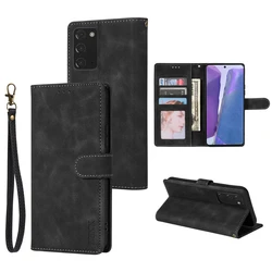Wallet Magnetic Flip Leather Case with Card Slot for Galaxy Note 20 Ultra (Black)