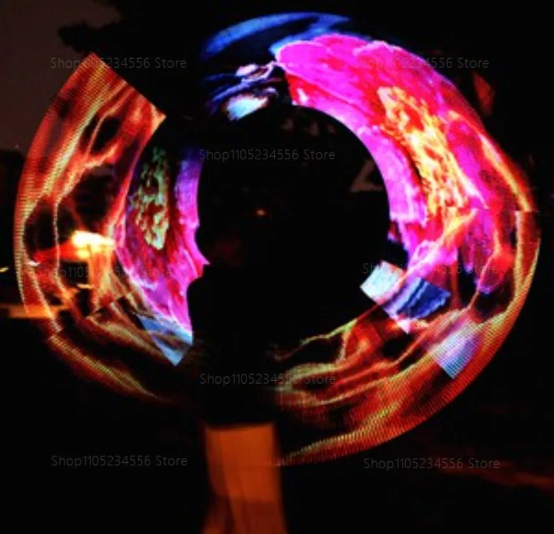 LED 픽셀 포이 60 LED 풀컬러 디지털 퍼포먼스 스틱 47cm 프로그래밍 가능 조명 효과 플로우 소품