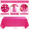 Waterproof And Oil-Proof Polka Dot Disposable Rectangular Tablecloth Peva Material Restaurant Hotel Tablecloth For Home Party 2