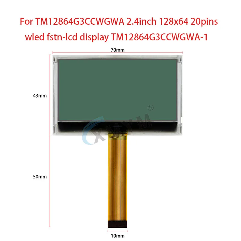 Tela Wled Fstn-lcd para Tm12864g3ccwgwa Polegadas 128x64 20 Pinos Tm12864g3ccwgaa1 - Image 3