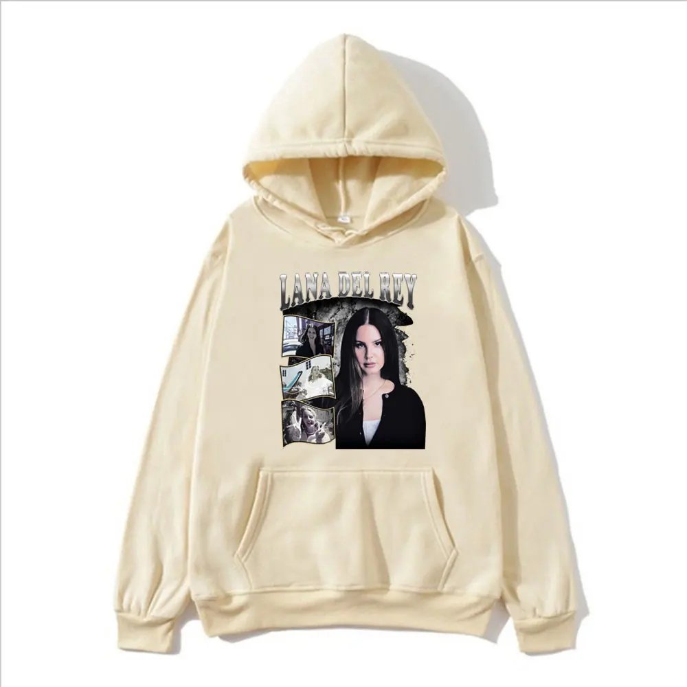 

Singer Lana Del Rey Graphic Hoodie Men Women Hip Hop Vintage Fashion Long Sleeve Oversized Sweatshirt Gothic Streetwear Hoodies